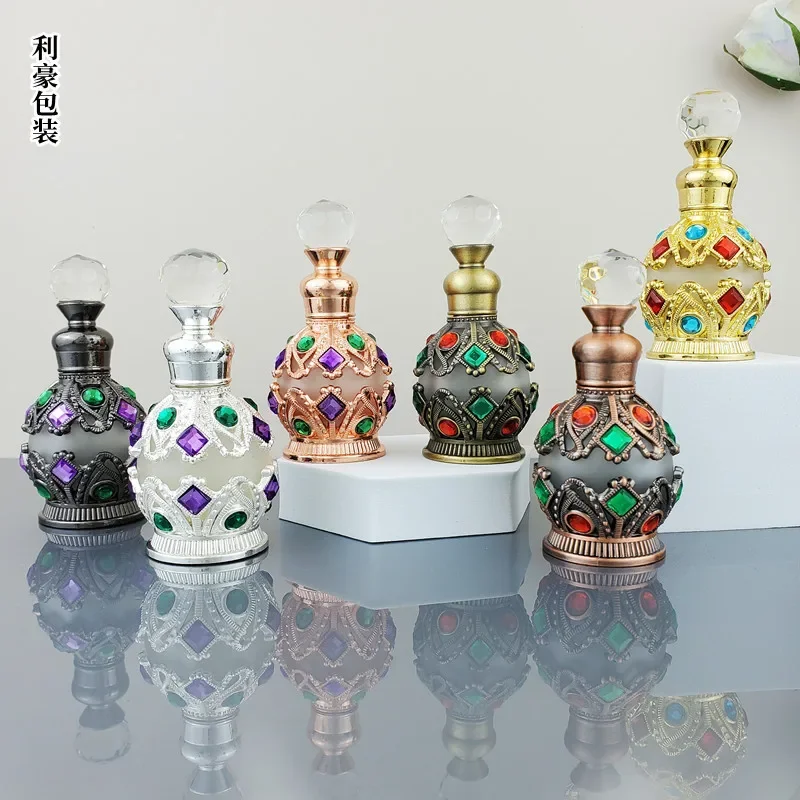Juice Bottle Dropper - Botol parfum 15ML Vintage logam gaya