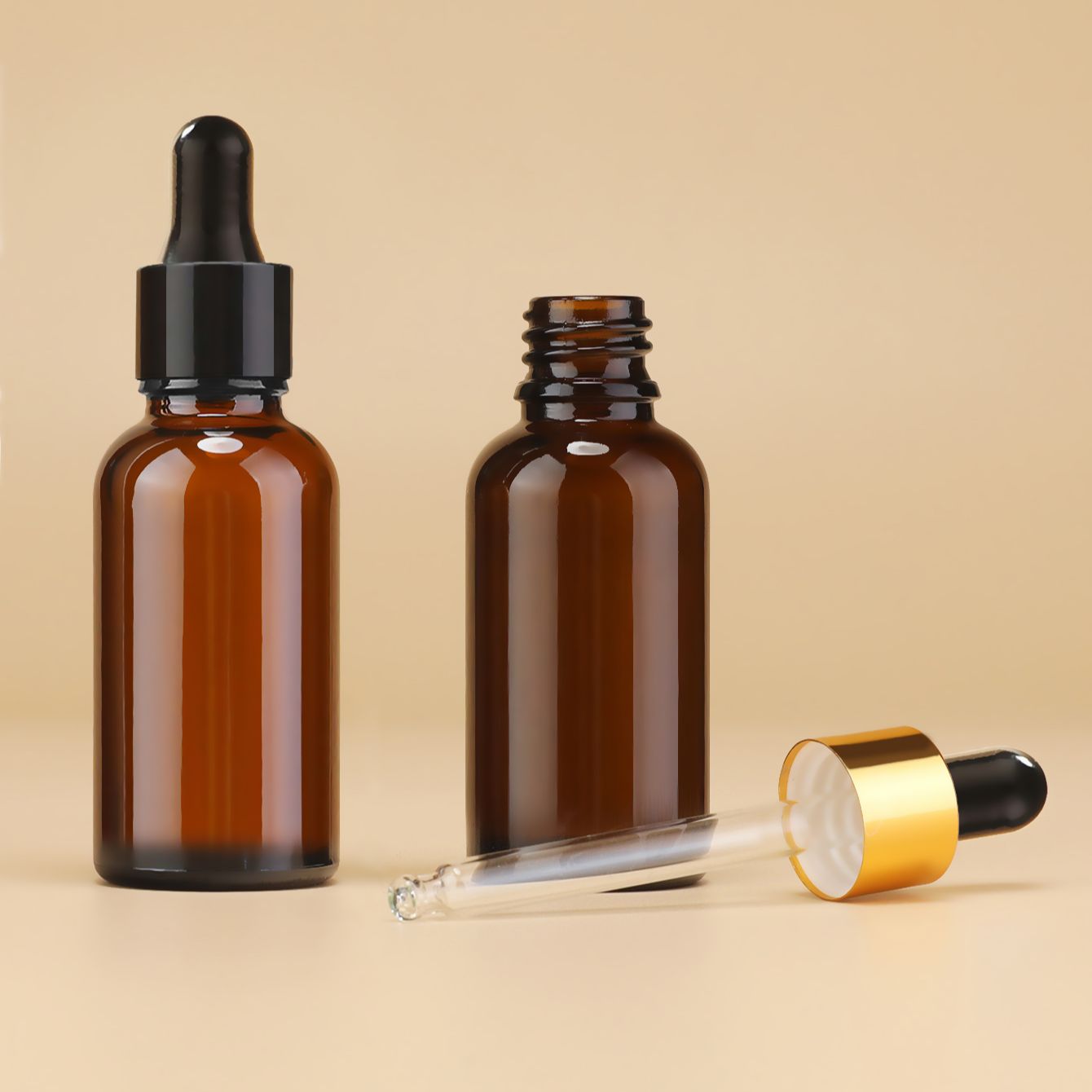 Juice Bottle Dropper - Botol penetes kaca amber 30ML, botol