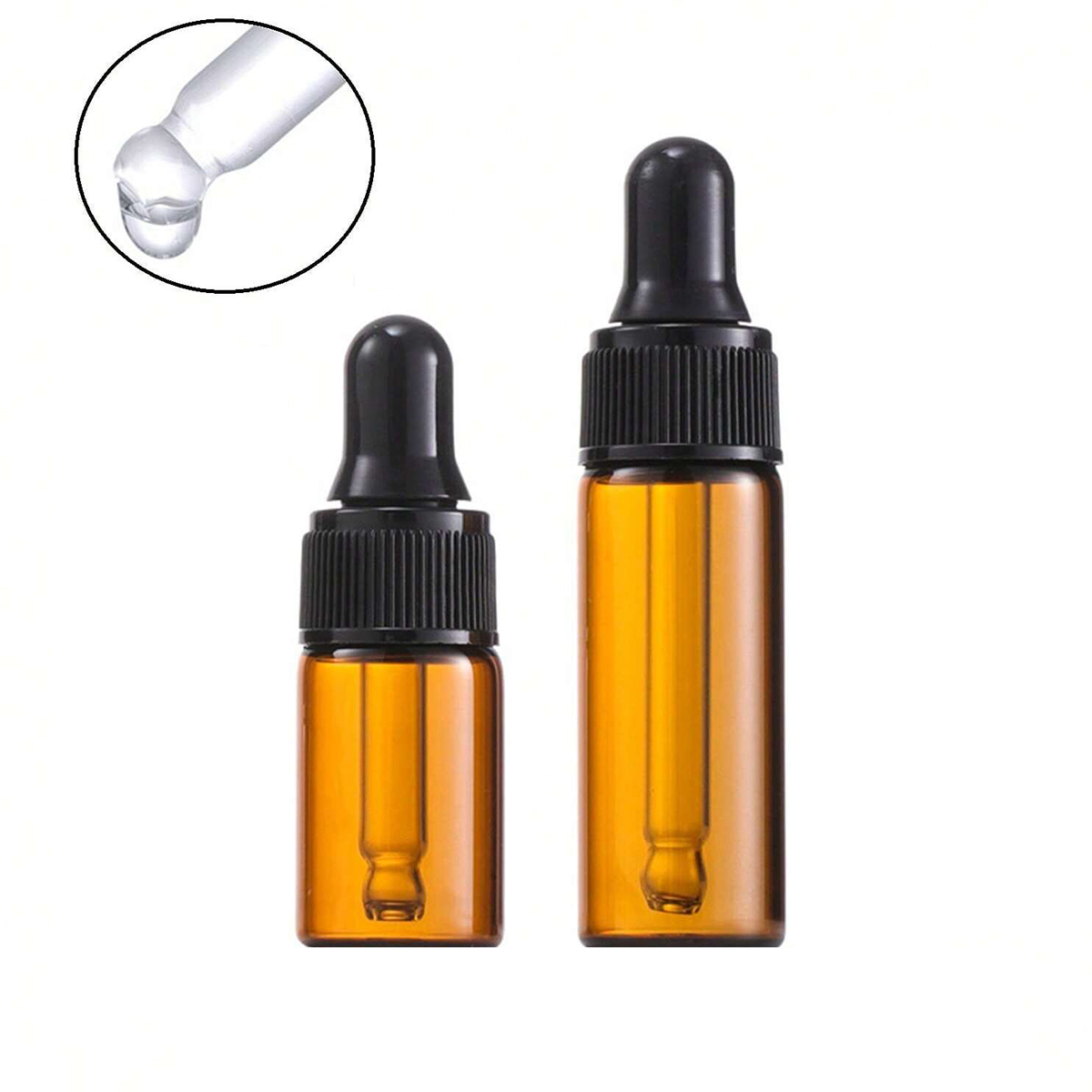 Juice Bottle Dropper - 10 Buah Botol Penetes Kaca Amber