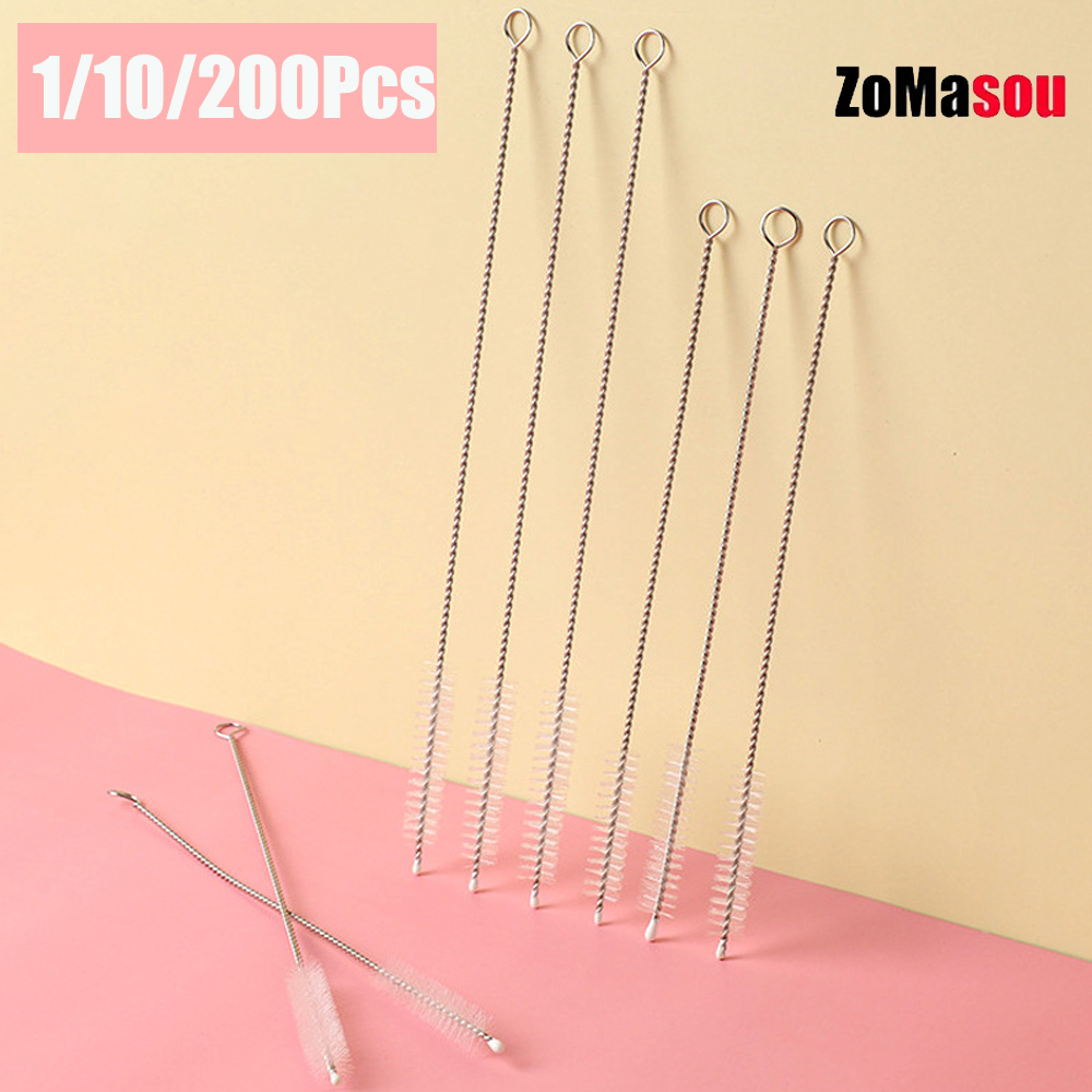 Weed Vaping Accessories - 1-200 buah sikat pembersih sedotan baja