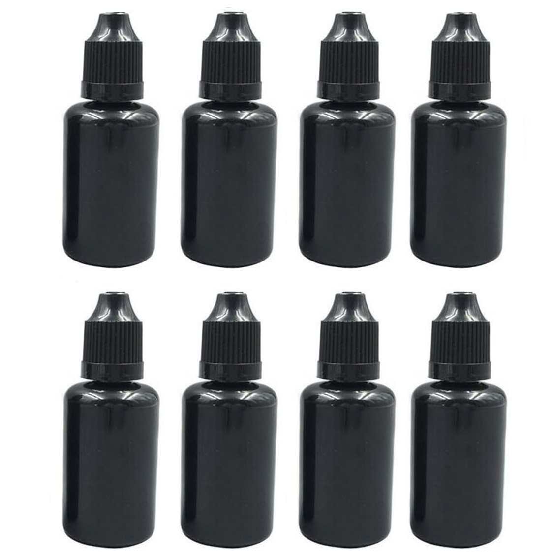 Juice Bottle Dropper - 5 buah botol plastik hitam 5-20ml