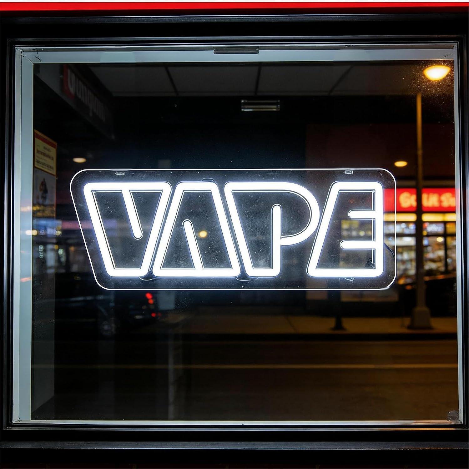 Vaping Store - Lampu LED Neon Sign VAPE USB