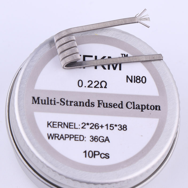 Clapton Wire Pre Built - Baru XFKM 10 Buah/Kotak NI80 Gulungan