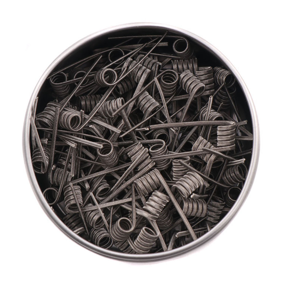 NEW XFKM 100PCS/box NI80/A1/SS - Clapton Wire Pre Built ulasan dan harga
