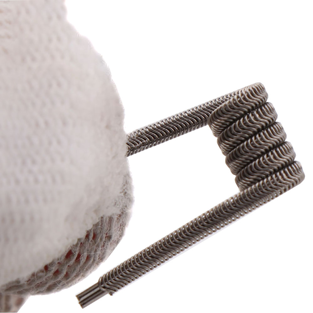NEW XFKM 100PCS/box NI80/A1/SS - Clapton Wire Pre Built ulasan dan harga