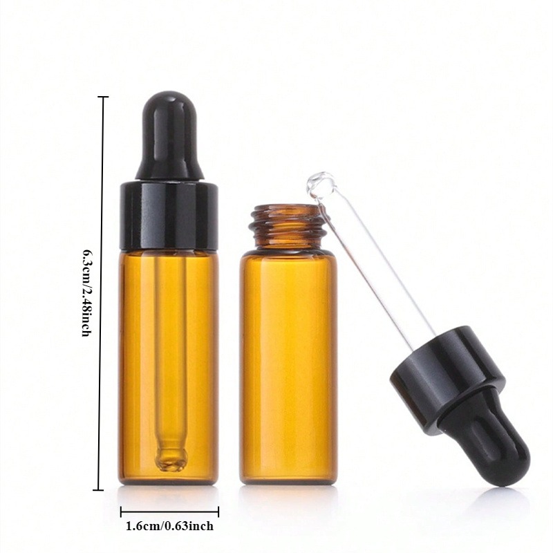 10 Buah 5Ml Botol Kaca Penetes - Juice Bottle Dropper ulasan dan harga