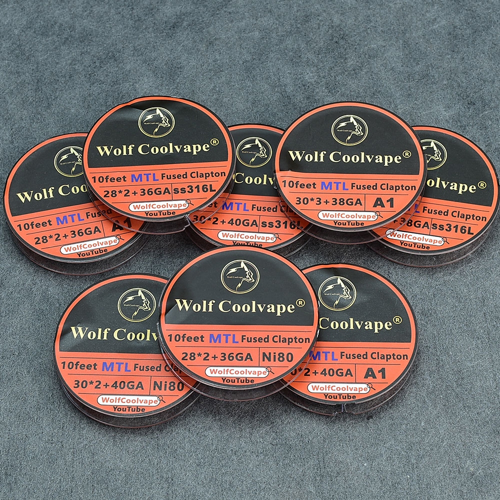 10 Kaki NI80/A1/SS316L MTL Men - Clapton Wire Pre Built ulasan dan harga