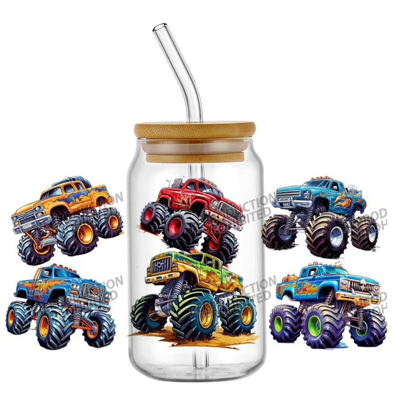 Desain Monster Truck UV DTF Wr - Rdta Tank Glass ulasan dan harga