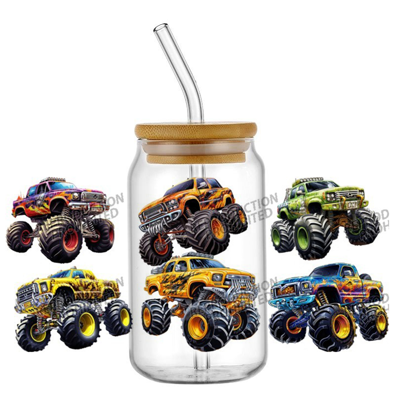 Desain Monster Truck UV DTF Wr - Rdta Tank Glass ulasan dan harga