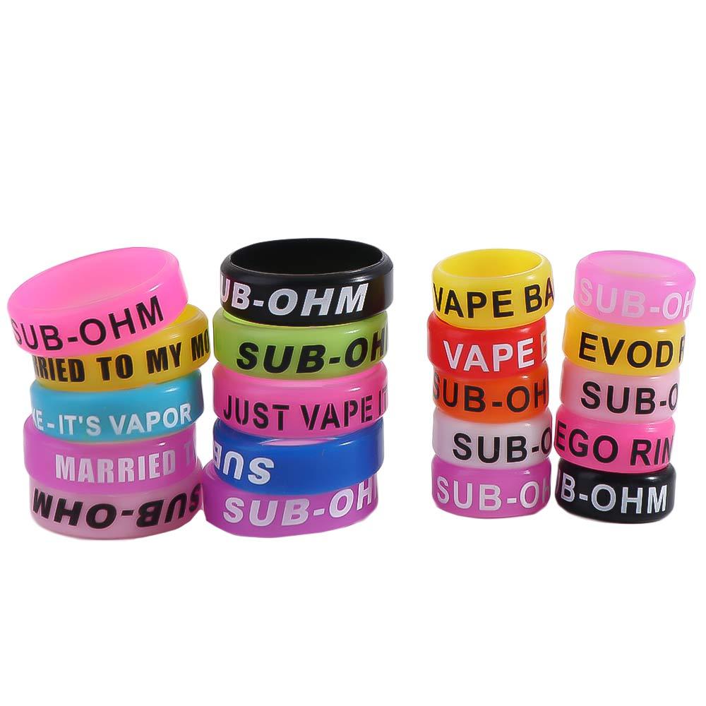 10 buah anti-selip tongkat pan - Vape Band Silicone ulasan dan harga