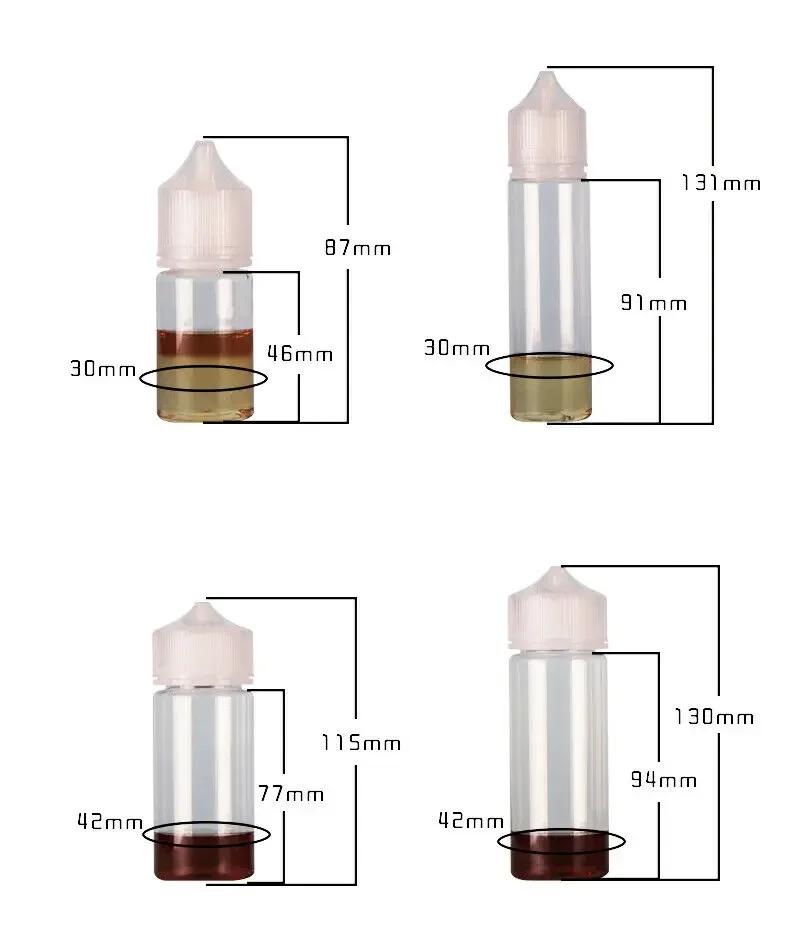 50 Buah 30/60/100/120Ml Botol  - Juice Bottle Dropper ulasan dan harga