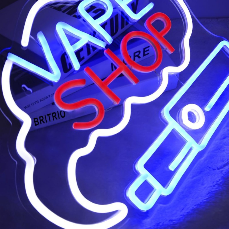 Tanda Neon LED VAPE SHOP Asap  - Vaping Store ulasan dan harga