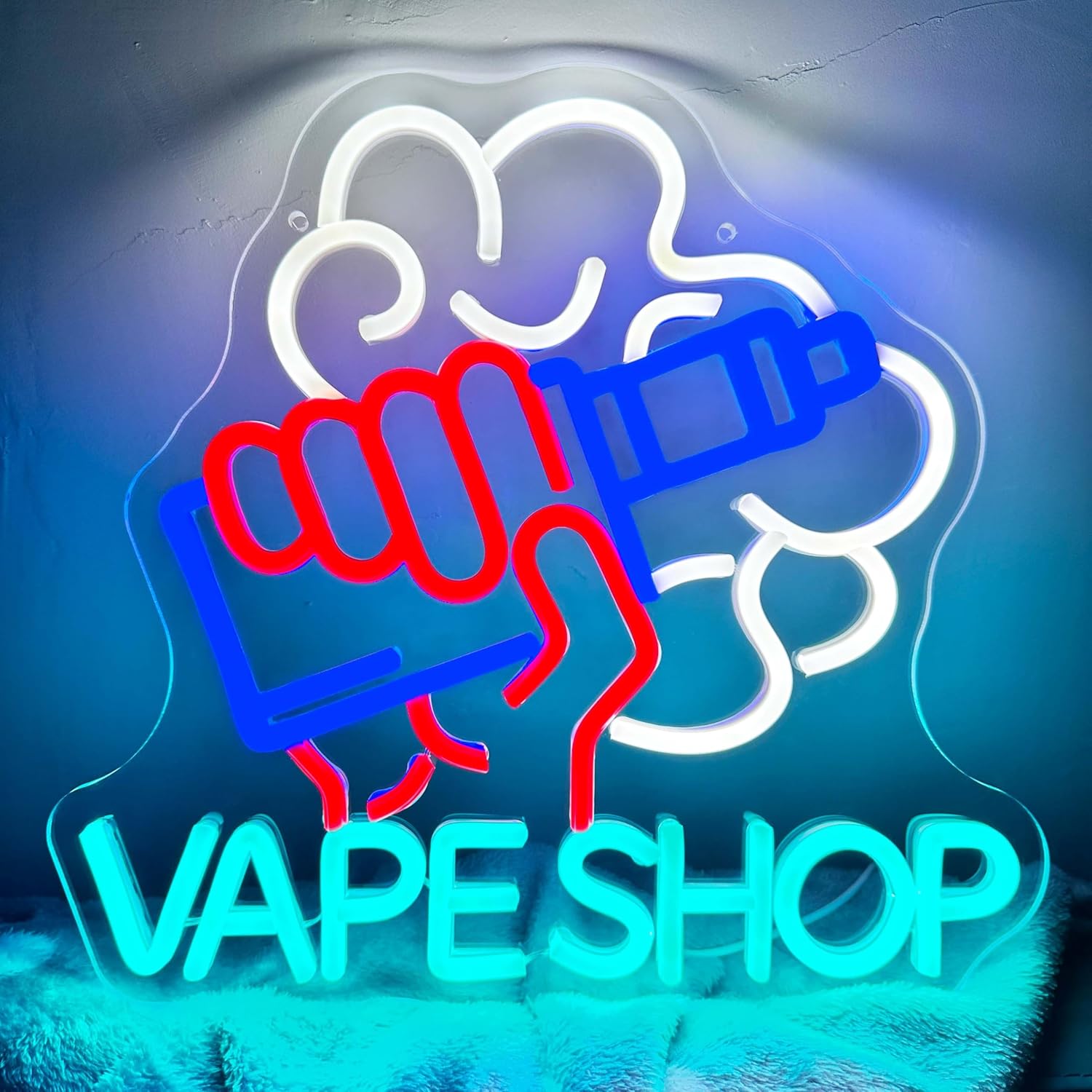 Vape Shop lampu Neon LED, tand - Vaping Store ulasan dan harga