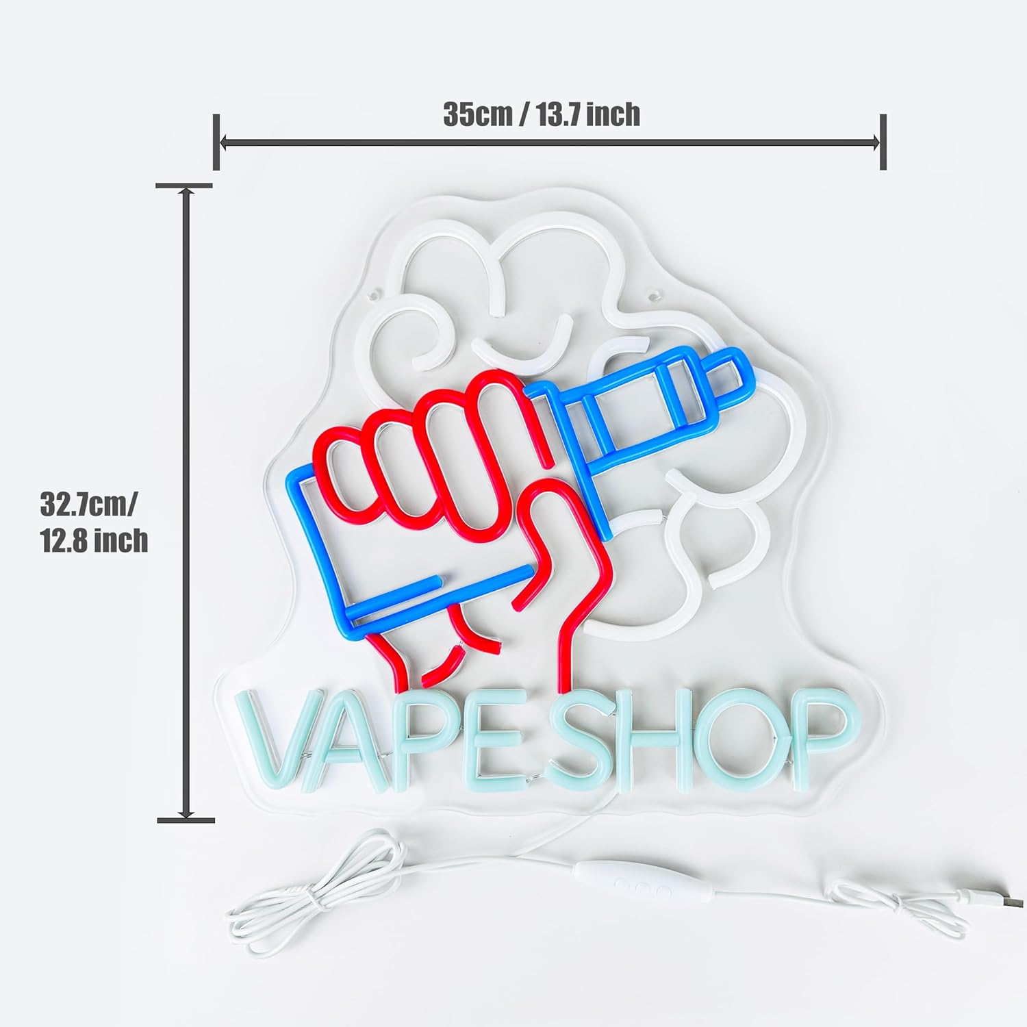 Vape Shop lampu Neon LED, tand - Vaping Store ulasan dan harga