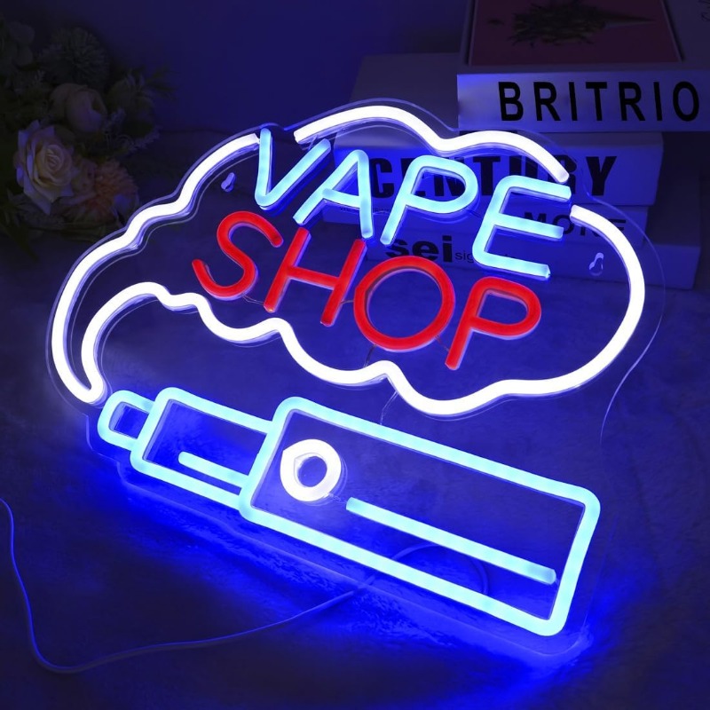 LED VAPE SHOP Tanda Neon Asap  - Vaping Store ulasan dan harga