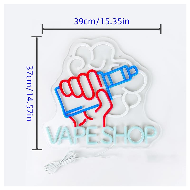 Lampu Neon LED Bentuk Tangan M - Vaping Store ulasan dan harga